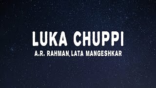 AR Rahman Lata Mangeshkar  Luka Chuppi Lyrics Rang De Basanti [upl. by Nottnerb]