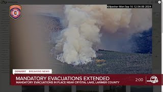 Mandatory wildfire evacuations grow for Crystal Lakes area in northern Colorado [upl. by Sined]