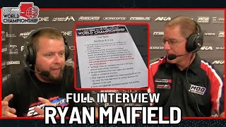 Ryan Maifield says Tire Gate is quotA Bad SituationBut Fairquot at 2023 IFMAR Worlds  MOD LIVE MEDIA [upl. by Kingsbury]