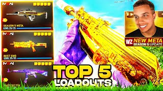 NEW TOP 5 META LOADOUTS in Warzone Season 5 Best Class Setups [upl. by Nwahsav]