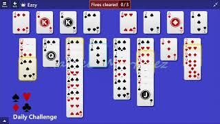 Microsoft Solitaire Collection  FreeCell Easy  February 17 2015  Daily Challenges [upl. by Teressa]