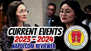 NAPOLCOM EXAM REVIEWER  Current Events 2023 amp 2024 Part 2 [upl. by Anilam]