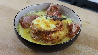 Twice Cooked Comte Cheese Souffle with Pancetta amp Thym Sauce [upl. by Bina]