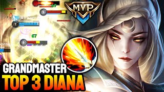 WILD RIFT DIANA  TOP 3 DIANA GAMEPLAY  GRANDMASTER RANKED [upl. by Elahcim906]