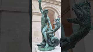 Hercules fighting achelous tranformed into a snake bronze 1824 in Paris [upl. by Yniattirb]