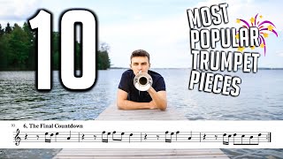 TOP 10 MOST POPULAR TRUMPET SONGS with Sheet Music  Notes [upl. by Calvina762]