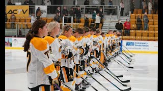 Womens NCAA Hockey Hosts London Devilettes AA [upl. by Baalbeer]