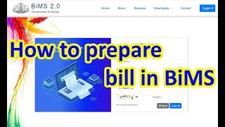 How to prepare Bill in BiMS [upl. by Soll]