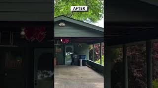 Painting Carport  BEFORE and AFTER shorts [upl. by Homere336]