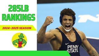 285lb Preseason RANKINGS  20242025 NCAA Wrestling Season [upl. by Laoj]