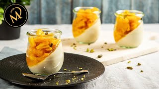 Panna Cotta mit Ananas  schnelles einfaches und veganes Rezept [upl. by Adne]