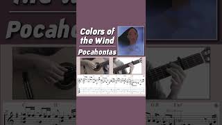 Colors of the Wind  Pocahontas Guitar colorsofthewind pocahontas guitartab fingerstyleguitar [upl. by Allimaj]