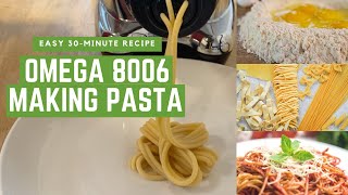 How to make pasta with the Omega 8006 juicer [upl. by Cheyney677]