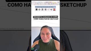 Como habilitar a ferramenta avançada de camera no SketchUp sketchup [upl. by Matthia]