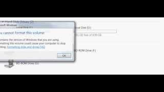 You cannot format this volume FIX [upl. by Nwahsuq]