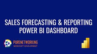 Power BI Example Report  Forecasting and Sales Dashboard [upl. by Letsyrk361]