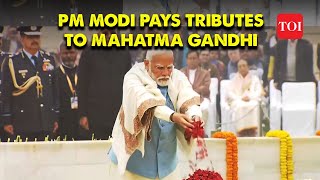 PM Modi pays homage to Mahatma Gandhi on Martyrs Day commemorating Indias Freedom Struggle Icon [upl. by Dannie]