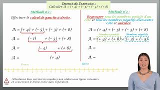 Addition de plusieurs nombres relatifs [upl. by Gingras]