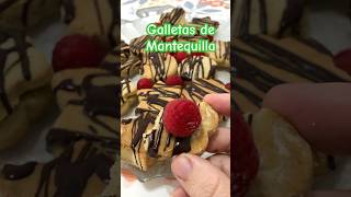 Galletas de Mantequilla con Chocolate y Frambuesas chocolate homemade tasty sweet recipe easy [upl. by Havener]