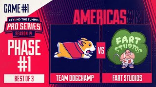 DogChamp vs Fart Studios Game 1  BTS Pro Series 14 AM Phase 1 w Kmart amp ET [upl. by Sucramel392]