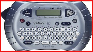 Brother Ptouch Label Maker Personal Handheld Labeler PT70BM Prints 1 Font in 6 Sizes amp 9 Type [upl. by Keyser]