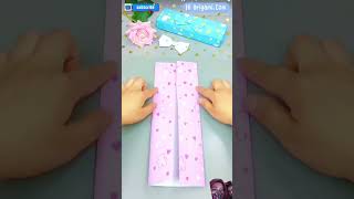 gift box idea subscribe viralvideo shortsvideo subscribe stationarybox schoolbox origami [upl. by Norvell]