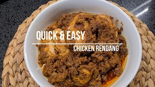 Simple Chicken Rendang recipe for Beginners  Quick amp Easy with perfiqeats [upl. by Laehcimaj52]