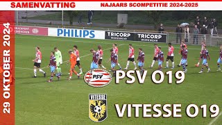 COMPETITIE  Samenvatting PSV O19  Vitesse O19 dinsdag 29 oktober 2024 [upl. by Ecidnacal]