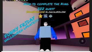 FUNKY FRIDAY HALLOWEEN UPDATE  How to get the Peppi microphone from the King ZZZ quest [upl. by Nodrog]