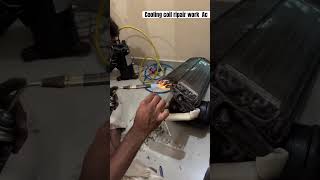 Cooling coil ripair work Haier Ac gus likeg problem solve airconditioning airconditioner haierac [upl. by Finn]