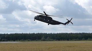 Helicopter CH53 Sikorsky S65 Takeoff Low Pass Landing amp Inside at Airshow RostockLaage [upl. by Ahsieyn]