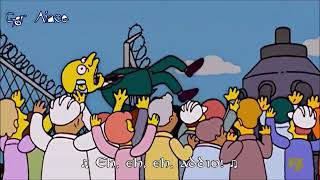 The Simpsons Burns exemployees  Na Na Hey Hey Kiss Him Goodbye Sub Ita [upl. by Sharline]