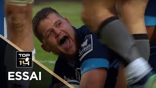 TOP 14  Essai Paul WILLEMSE MHR  Montpellier  Agen  J21  Saison 20182019 [upl. by Loralee]