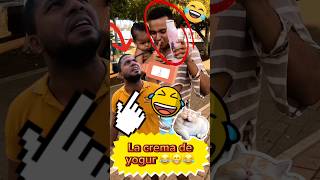 LA CREMA DE YOGUR 🧴😂🤯😂 🥺 viral love comedy shorts [upl. by Enidlarej]