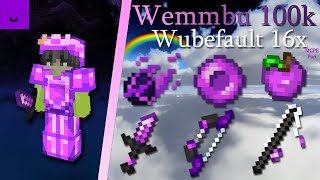 Wemmbu 100k WubeFault16x MCPE Texture Pack By Desat amp Louqe NO Animated Containers [upl. by Eelyrehc]