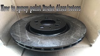 How to spray paint brake discsrotors [upl. by Feinberg]