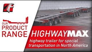 FAYMONVILLE HighwayMAX  Highway trailer for special transportation in North America [upl. by Joel]