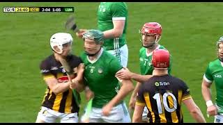 BIG HIT  WILLIAM ODONOGHUE V CIAN KENNY  LIMERICK V KILKENNY  2024 HURLING LEAGUE [upl. by Si]