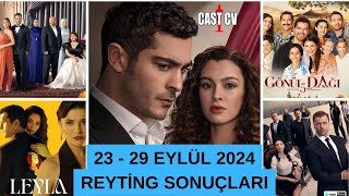 23  29 EYLÜL 2024 REYTİNG SONUÇLARI  BİR GECE MASALI ve LEYLA TOP 5 LİSTESİNDEN ÇIKMIYOR [upl. by Hudgens436]