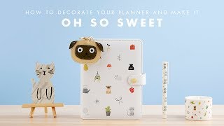 How to Decorate your kikkiK Sweet Planner [upl. by Tellford585]