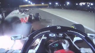 Romain Grosjeans Fireball Crash Onboard [upl. by Carmelita]