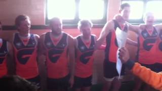 UWS GIANTS sing the song after defeating the SUNS reserves [upl. by Ilysa45]