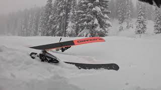 Skiing Into a Powder Trap Steamboat Springs 22224 [upl. by Aziram]