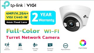 UNBOXING TP LINK VIGI C440W IP Dome Network WiFi Camera 4MP 4MM LENS [upl. by Flemming]