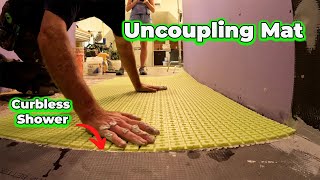 Uncoupling Membrane for a Tile Floor  HYDROBLOK [upl. by Eydnarb896]