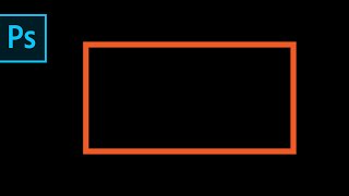How to Draw an Empty Rectangle on Adobe Photoshop  Quick Guide [upl. by Atteuqal]