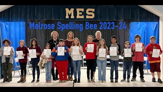 Melrose Elementary School Spelling Bee2023 [upl. by Rekrap]