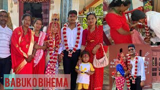 Babuko bihe ma yastovayo 🥰❤️ mandirma bihe gariyo ❤️🙏hemthatal vlog love [upl. by Musser]