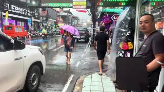 4K l Phuket Weather Update  Phi Phi Closed  Powerful Typhoon Strikes Phuket Bangla Road Thailand [upl. by Cyma24]