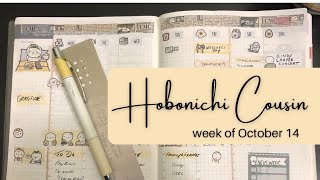 Hobonichi Cousin  setting up the week of October 14th  chill week [upl. by Ajiak]